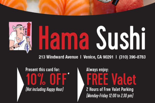 Hama Sushi Venice - Postcard Mailer Design