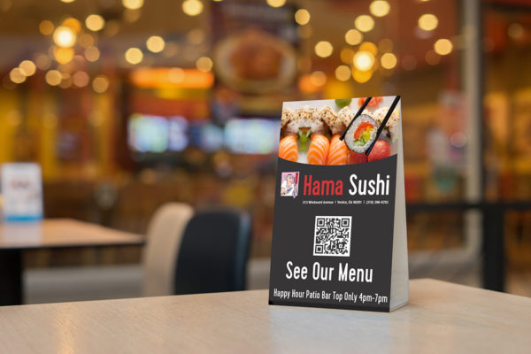 Hama Sushi Table Tent Design